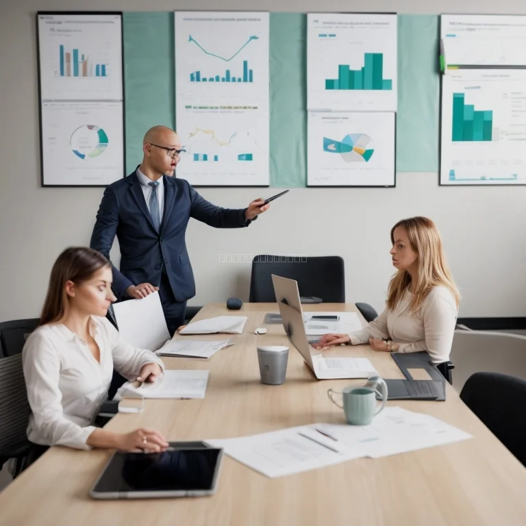 Sala de aula corporativa com profissionais aprendendo